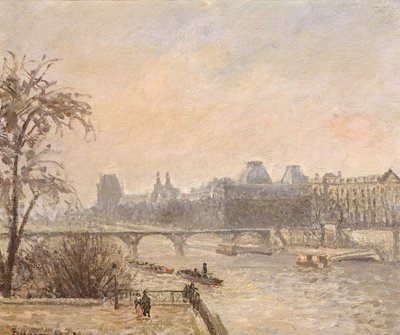 De Seine en het Louvre, 1903 door Camille Jacob Pissarro